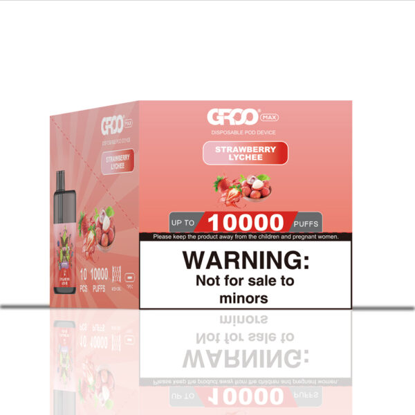GROO MAX–STRAWBERRY LYCHEE–10 PACK BULK